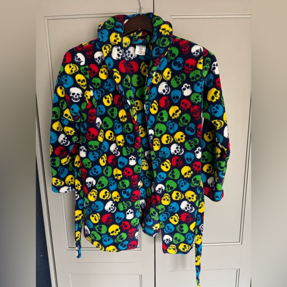 Kids Skull Bathrobe